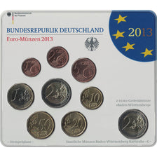 Germany, Euro Set of 9 coins, 2013 G
