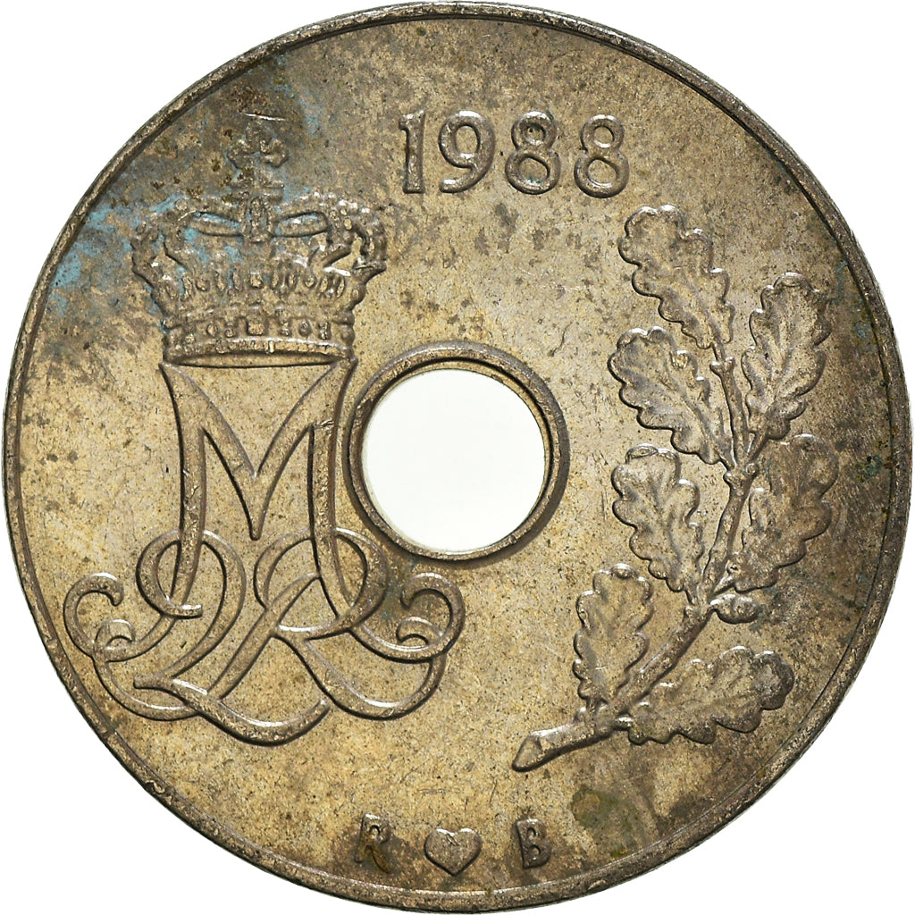 Coin, Denmark, 25 Öre, 1988