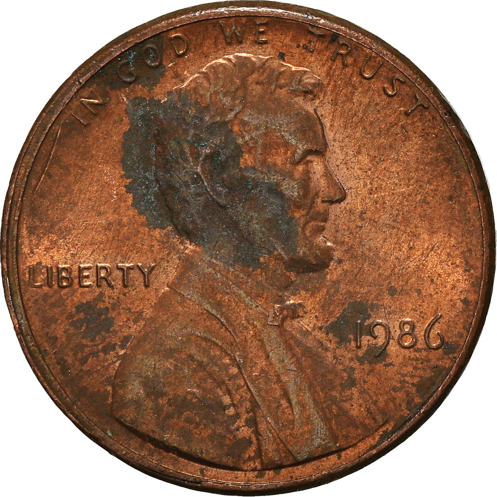 Münze, Vereinigte Staaten, Cent, 1986