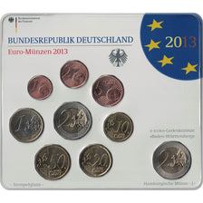 Germany, Euro Set of 9 coins, 2013 J