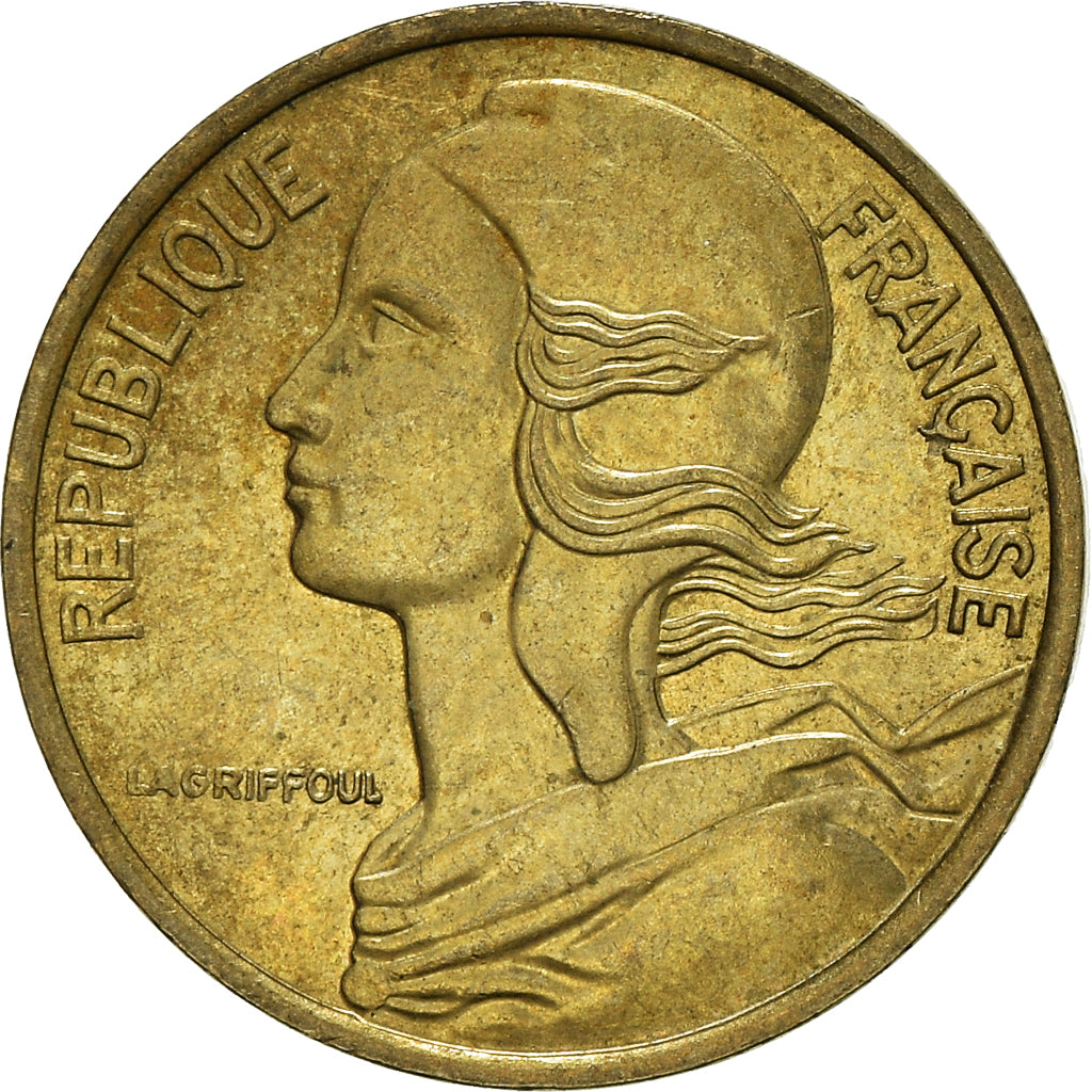 Moneta, Francja, 5 Centimes, 1986