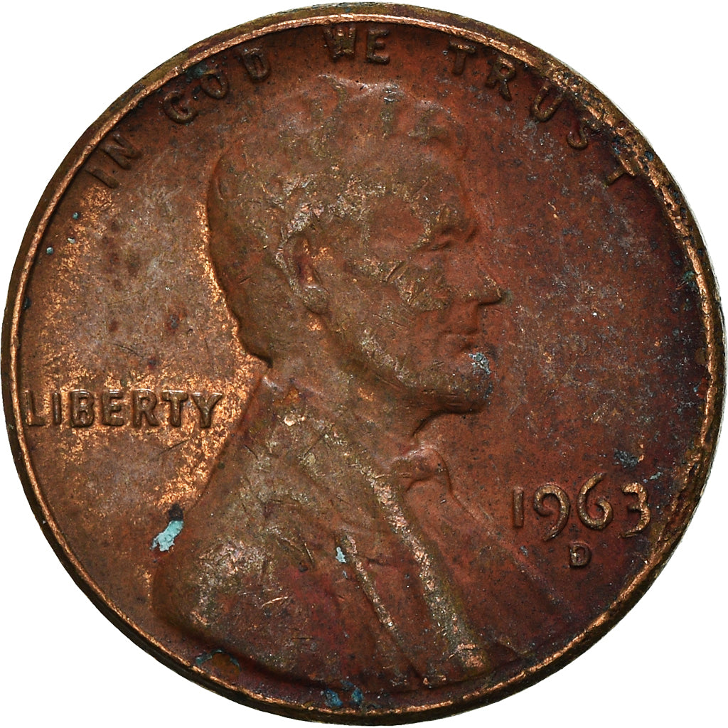 Moneta, Stati Uniti, Cent, 1963