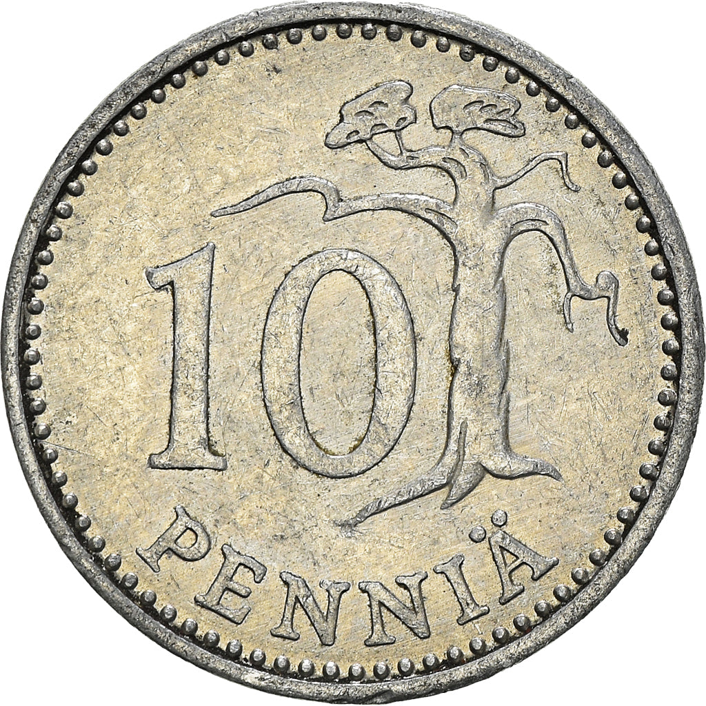 Coin, Finland, 10 Pennia