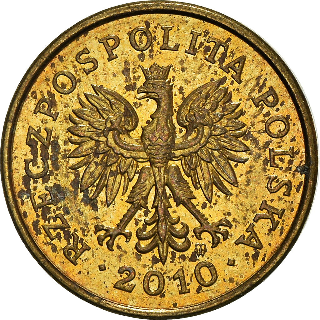 Moneta, Polonia, 2 Grosze, 2010