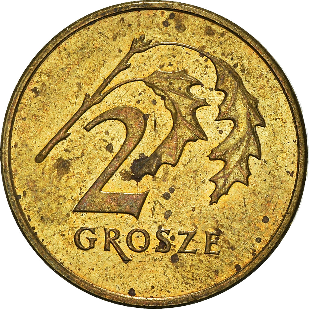 Moneta, Polonia, 2 Grosze, 2010