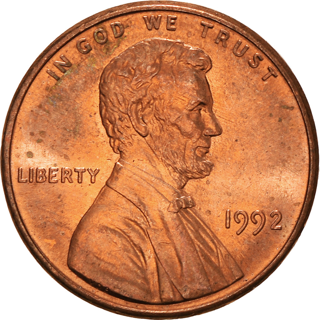 Münze, Vereinigte Staaten, Cent, 1992