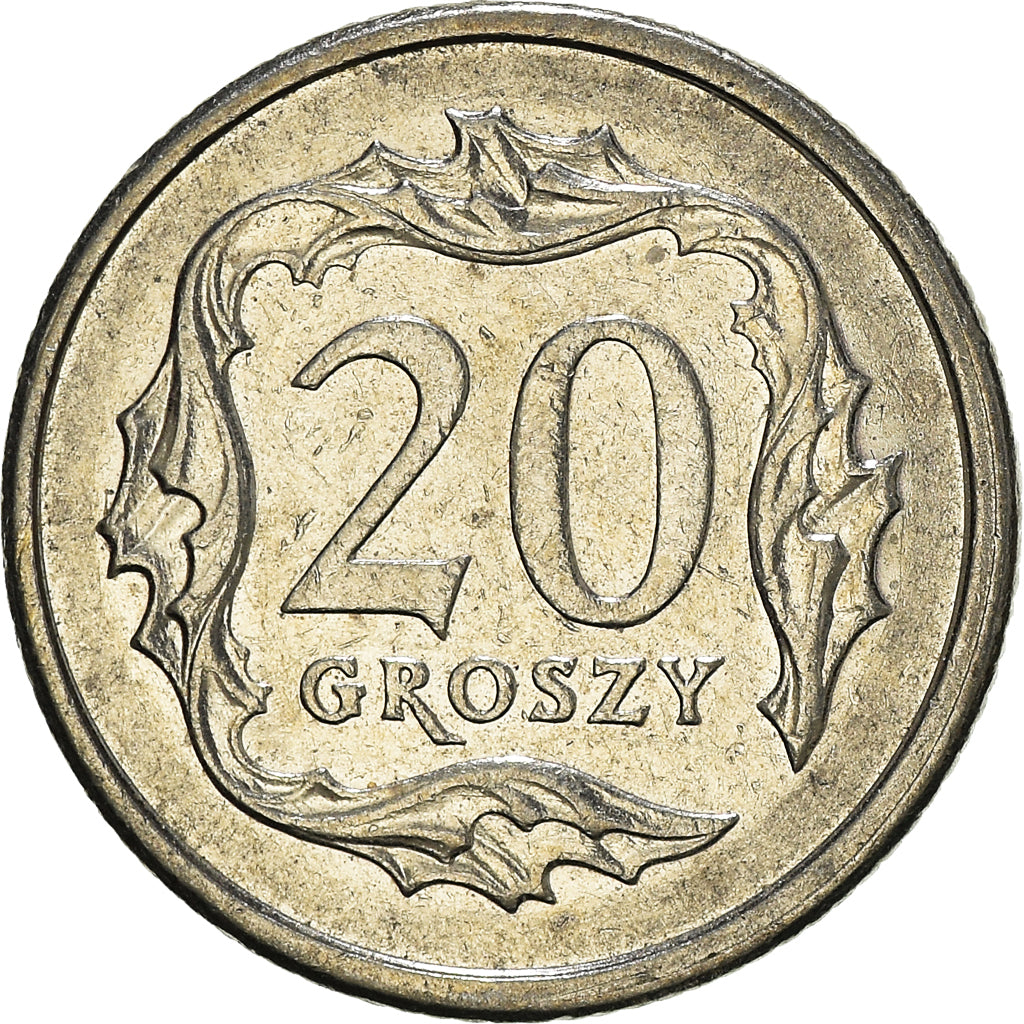 Moneta, Polonia, 20 Groszy, 2007