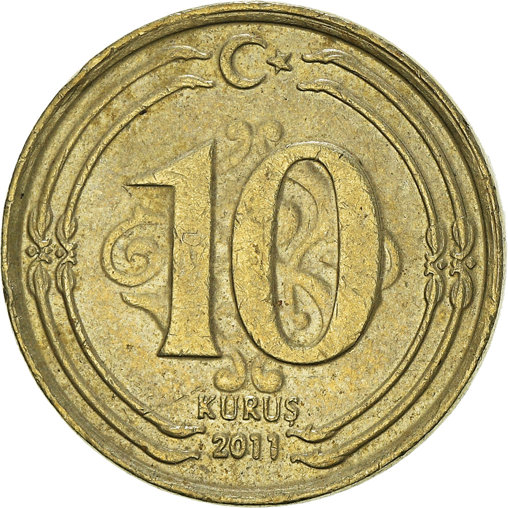 Monnaie, Turquie, 10 Kurus, 2011