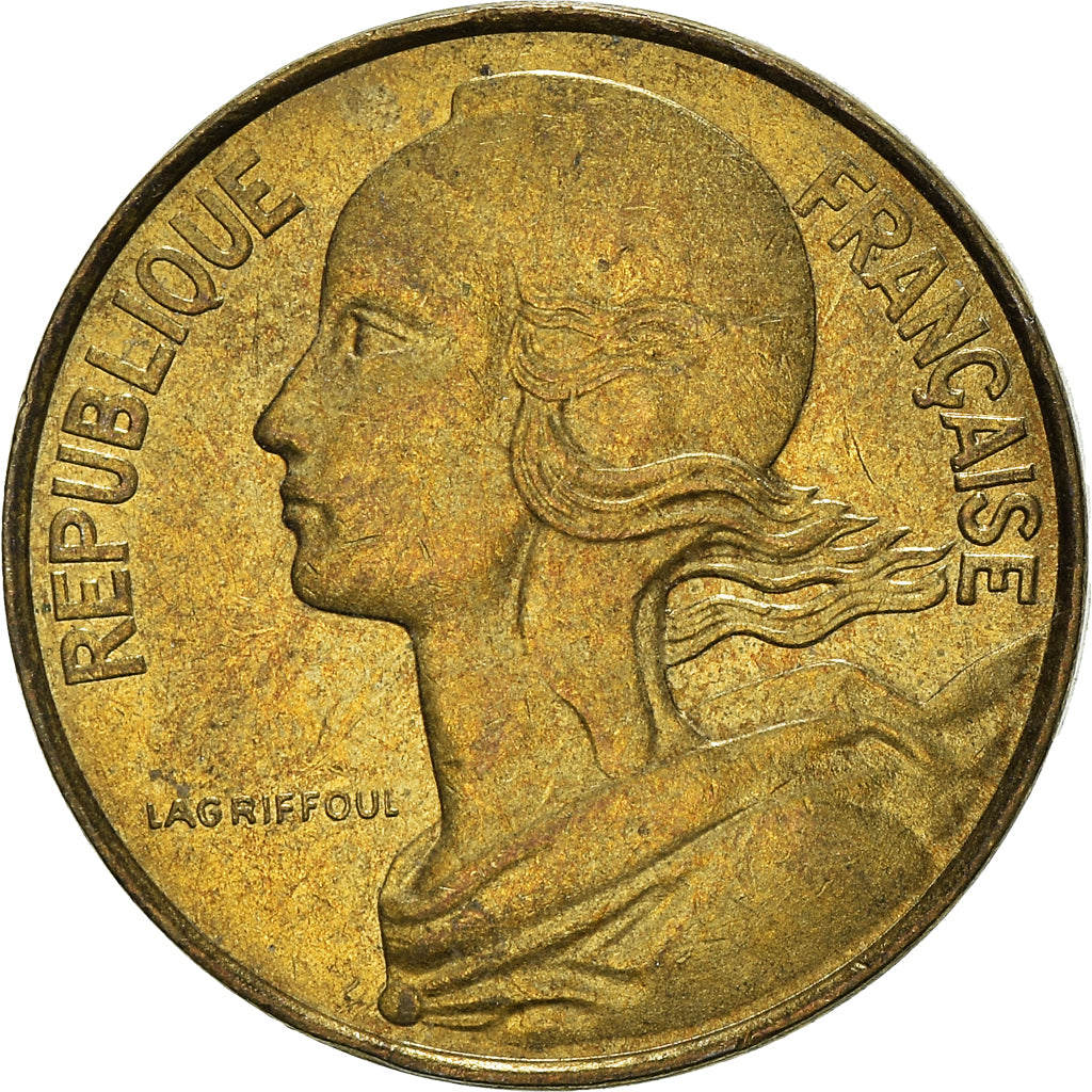 Moeda, França, 10 Centimes, 1975