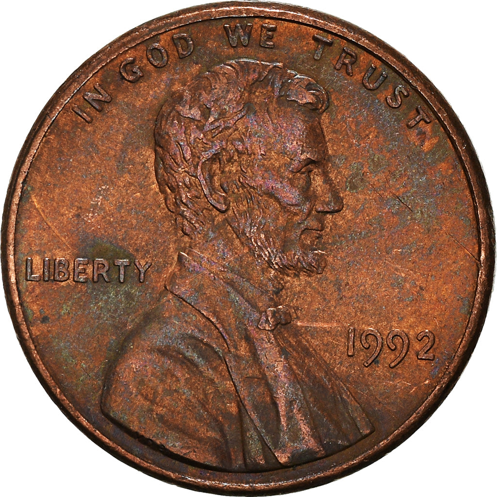 Münze, Vereinigte Staaten, Cent, 1992