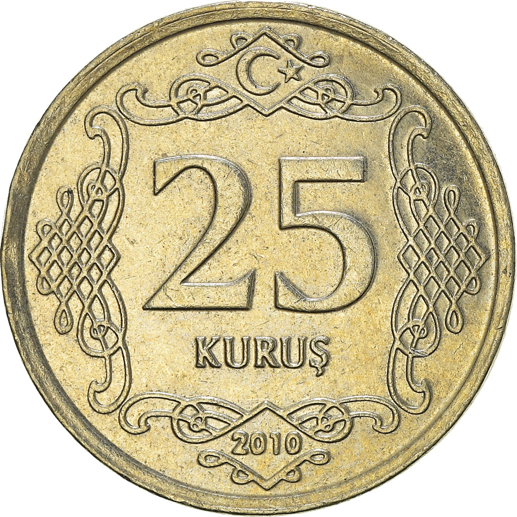 Moneta, Turchia, 25 Kurus, 2010