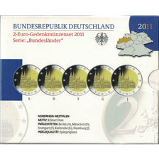 Niemcy, Proof Set Euro, 2011, MS(65-70), ND