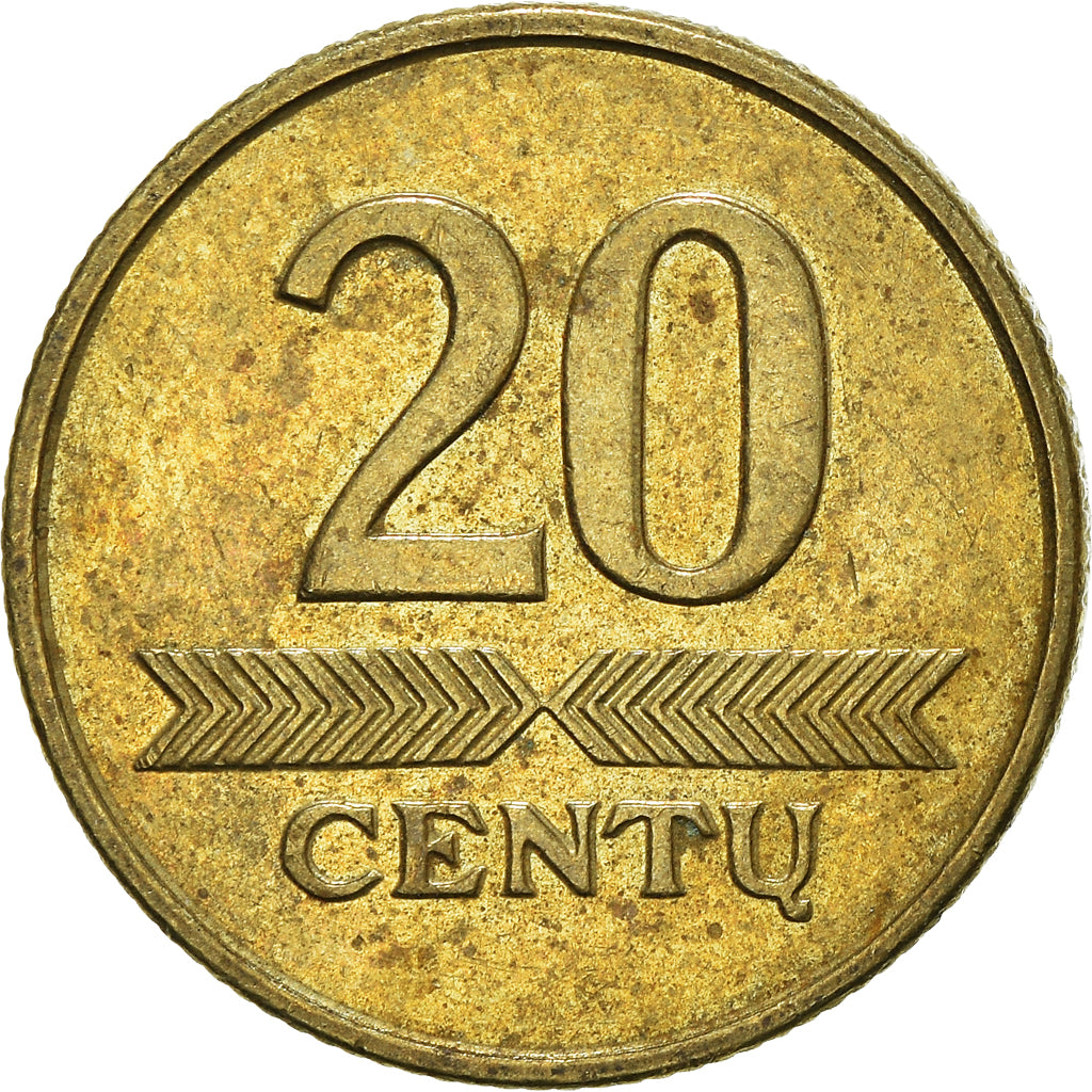 Monnaie, Lituanie, 20 Centu, 1997