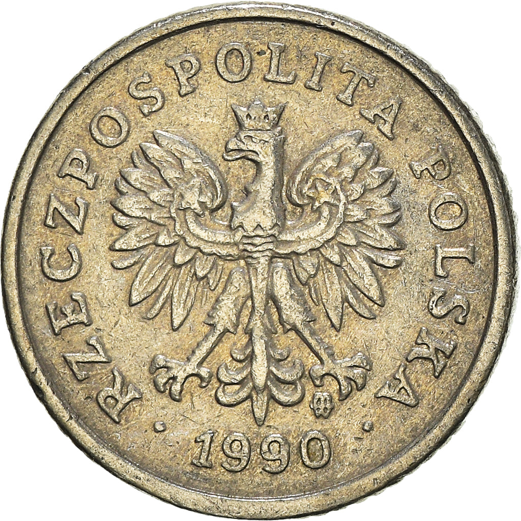 Moneta, Polonia, 10 Groszy, 1990