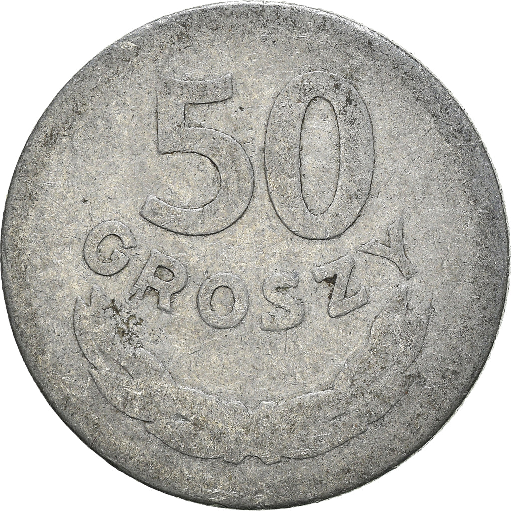 Moneta, Polonia, 50 Groszy, 1949
