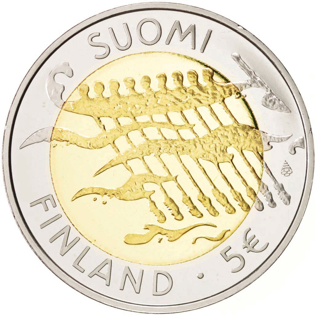 Finland, 5 Euro, 2007, Vantaa, KM:146, MS(65-70), Bi-Metallic