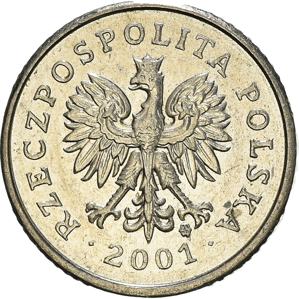 Moneta, Polonia, 10 Groszy, 2001