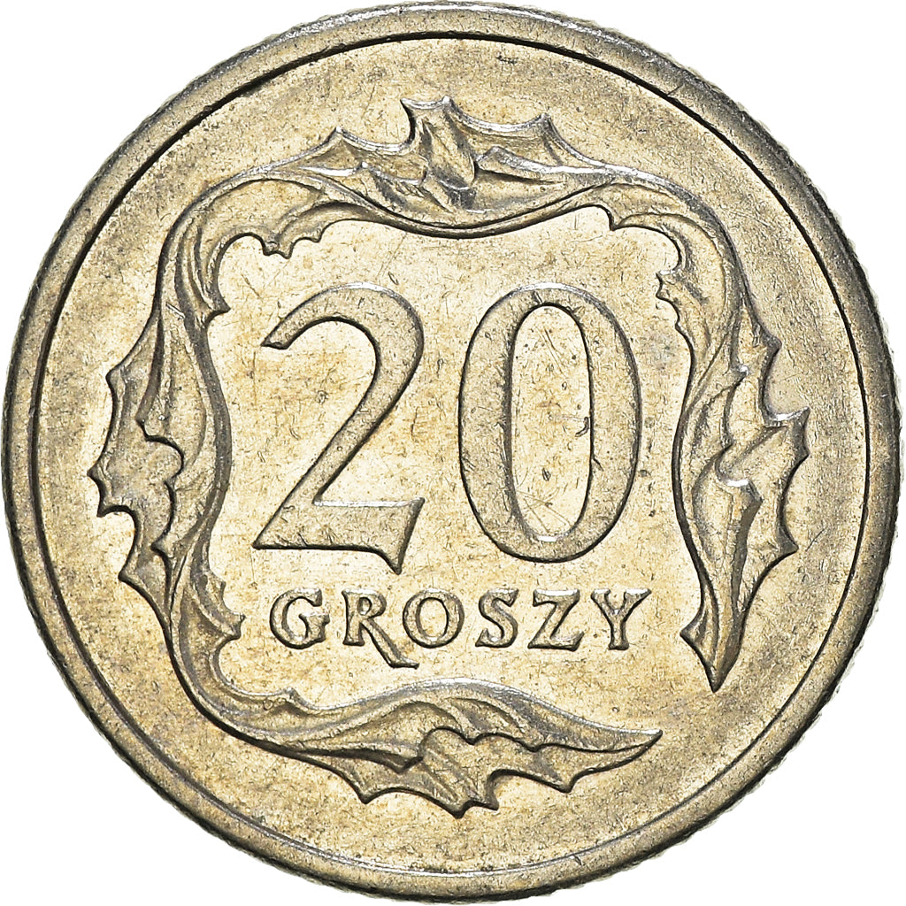 Moneta, Polonia, 20 Groszy, 1999