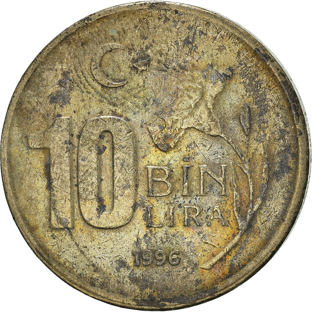 Munten, Turkije, 10000 Lira, 10 Bin Lira, 1996