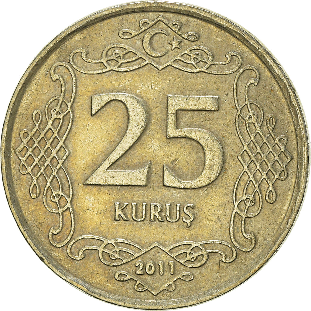Munten, Turkije, 25 Kurus, 2011