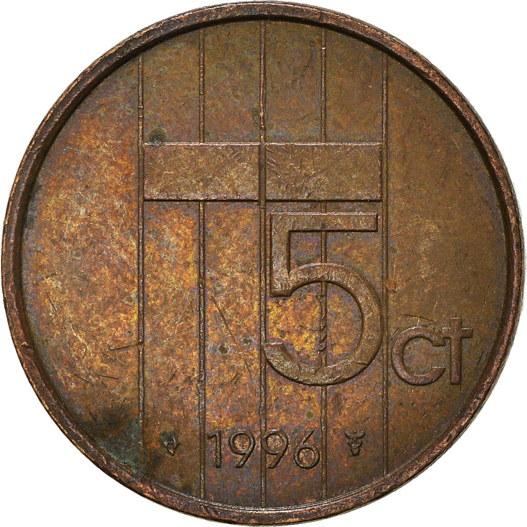 Coin, Netherlands, 5 Cents, 1996