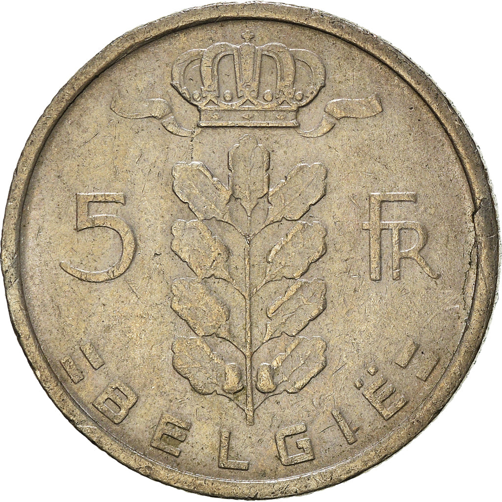 Moneta, Belgia, 5 Francs, 5 Frank, 1971