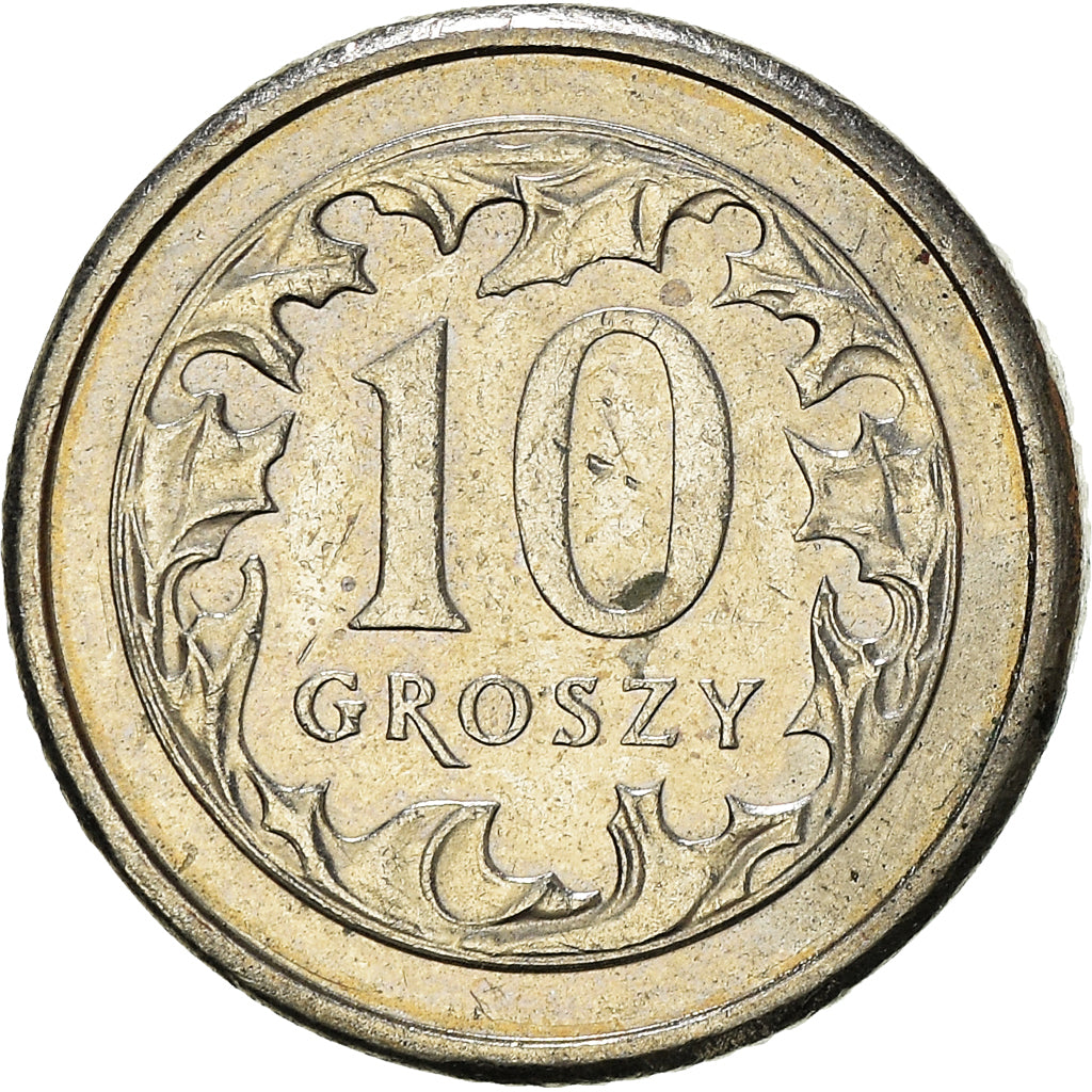 Moneta, Polonia, 10 Groszy, 2009