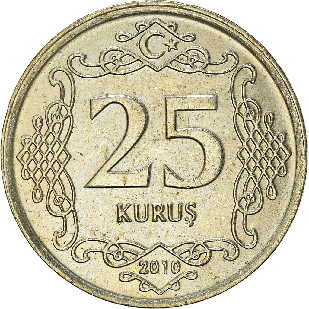 Moeda, Turquia, 25 Kurus, 2010