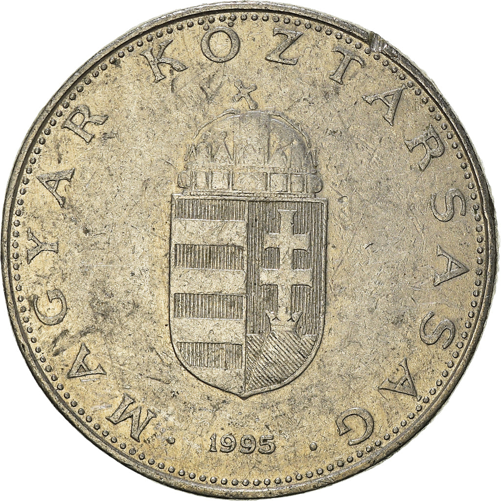 Moeda, Hungria, 10 Forint, 1995