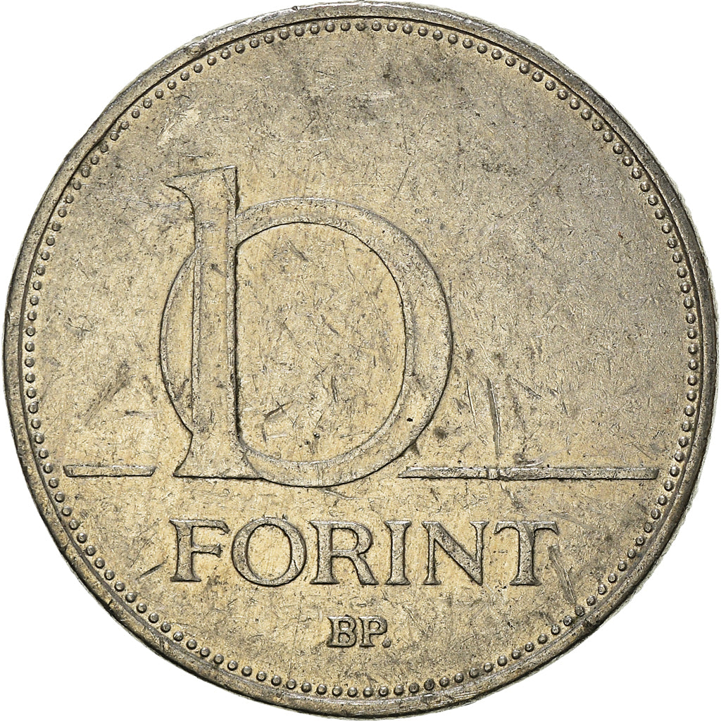Moeda, Hungria, 10 Forint, 1995