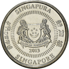 Coin, Singapore, 10 Cents, 2013