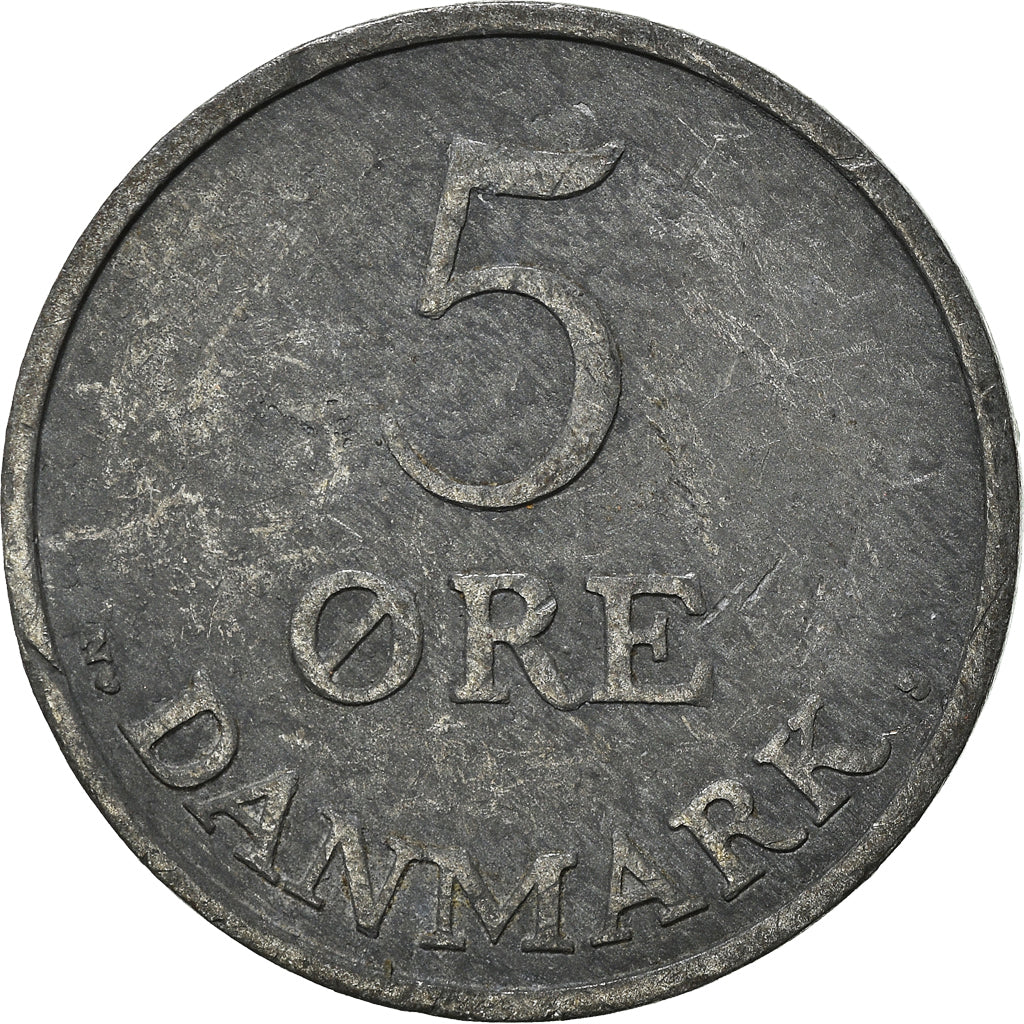 Moneta, Danimarca, 5 Öre, 1954