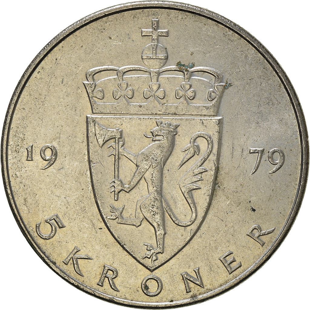 Munten, Noorwegen, 5 Kroner, 1979