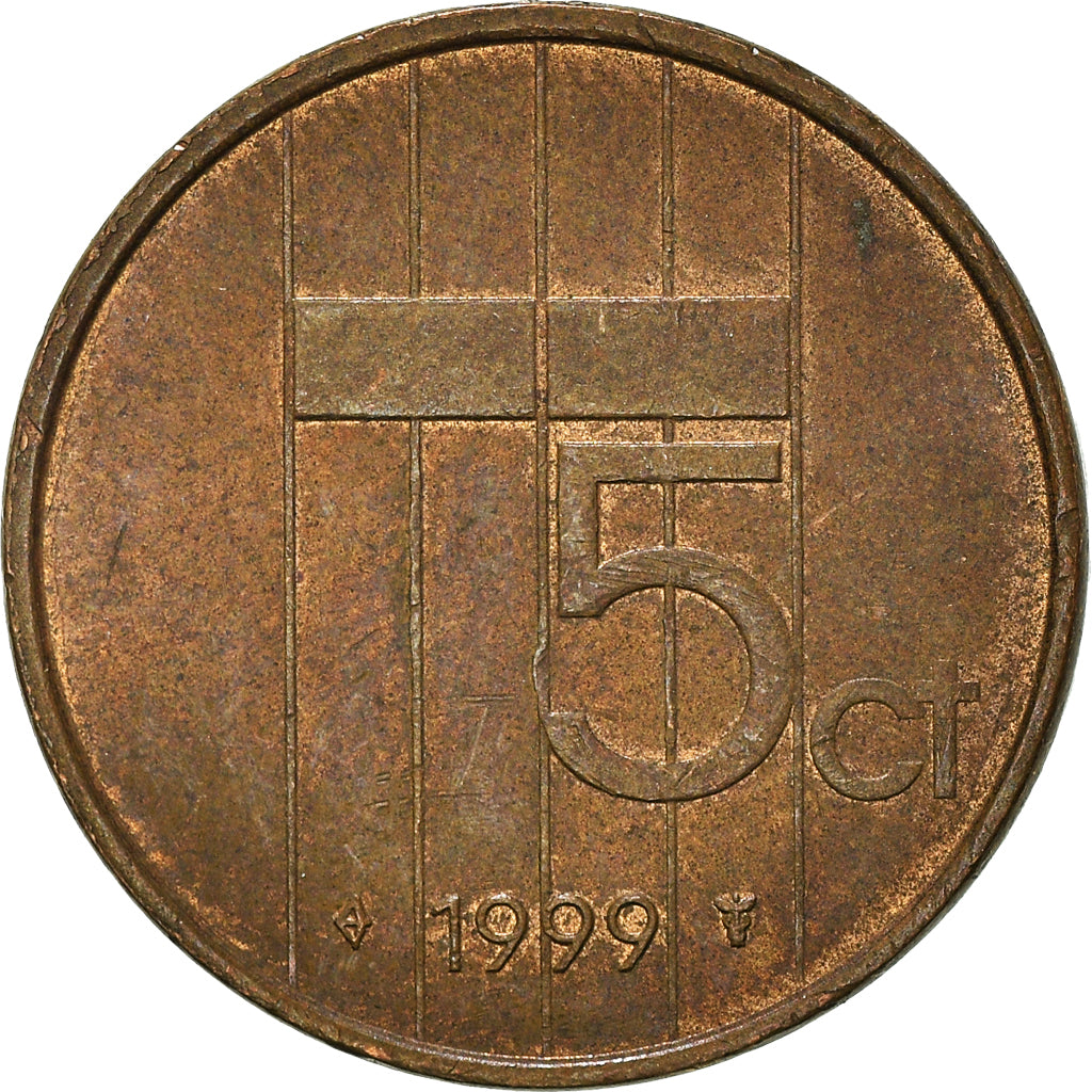 Coin, Netherlands, 5 Cents, 1999