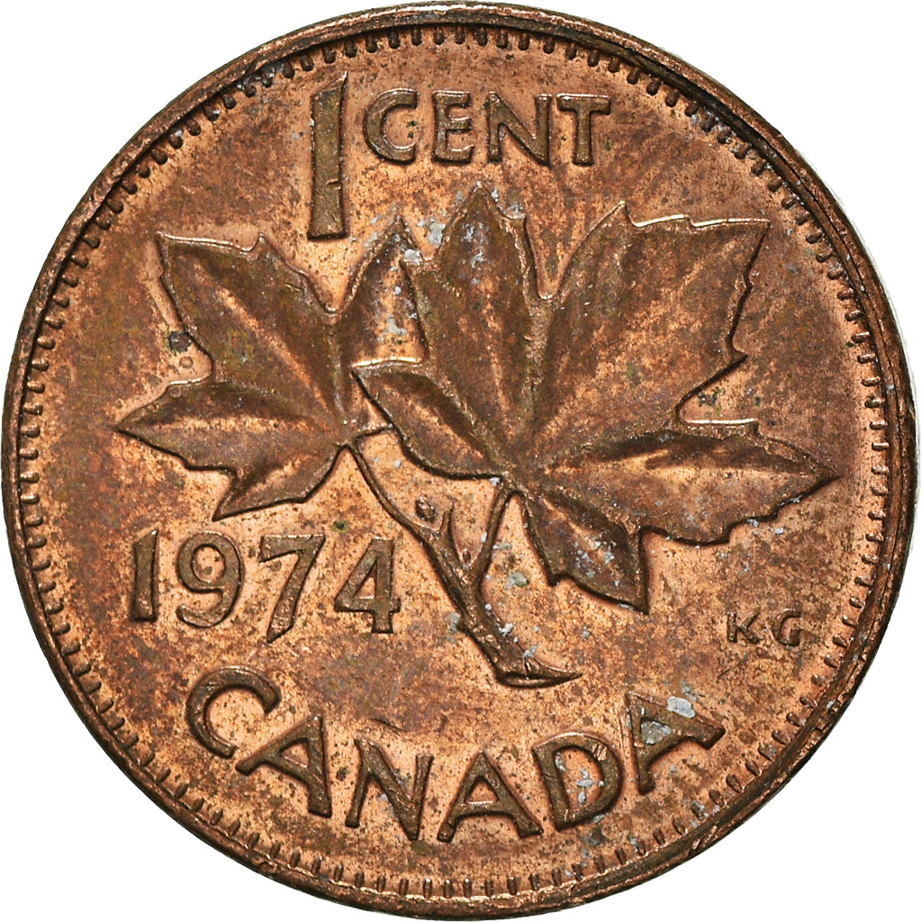 Moneta, Canada, Cent, 1974