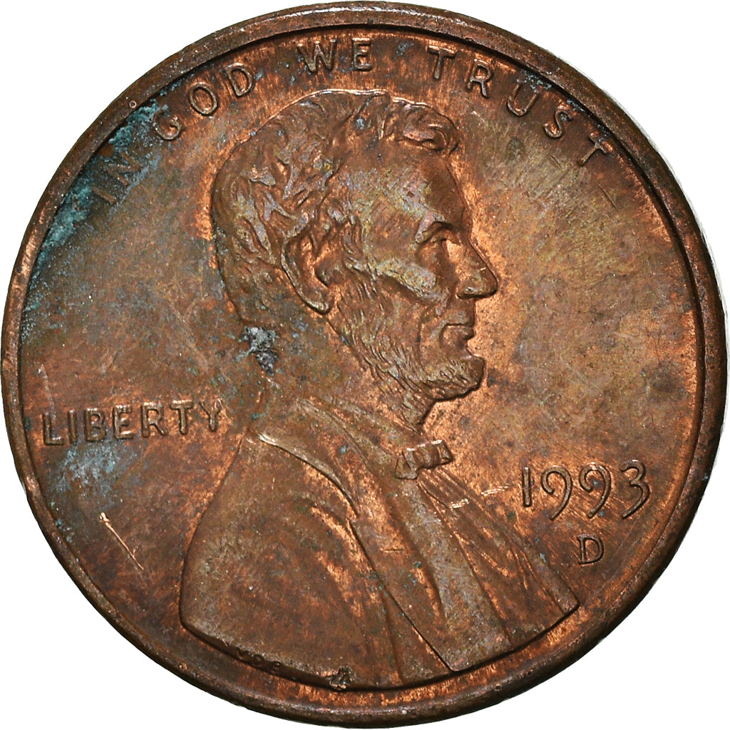 Moneta, Stati Uniti, Cent, 1993