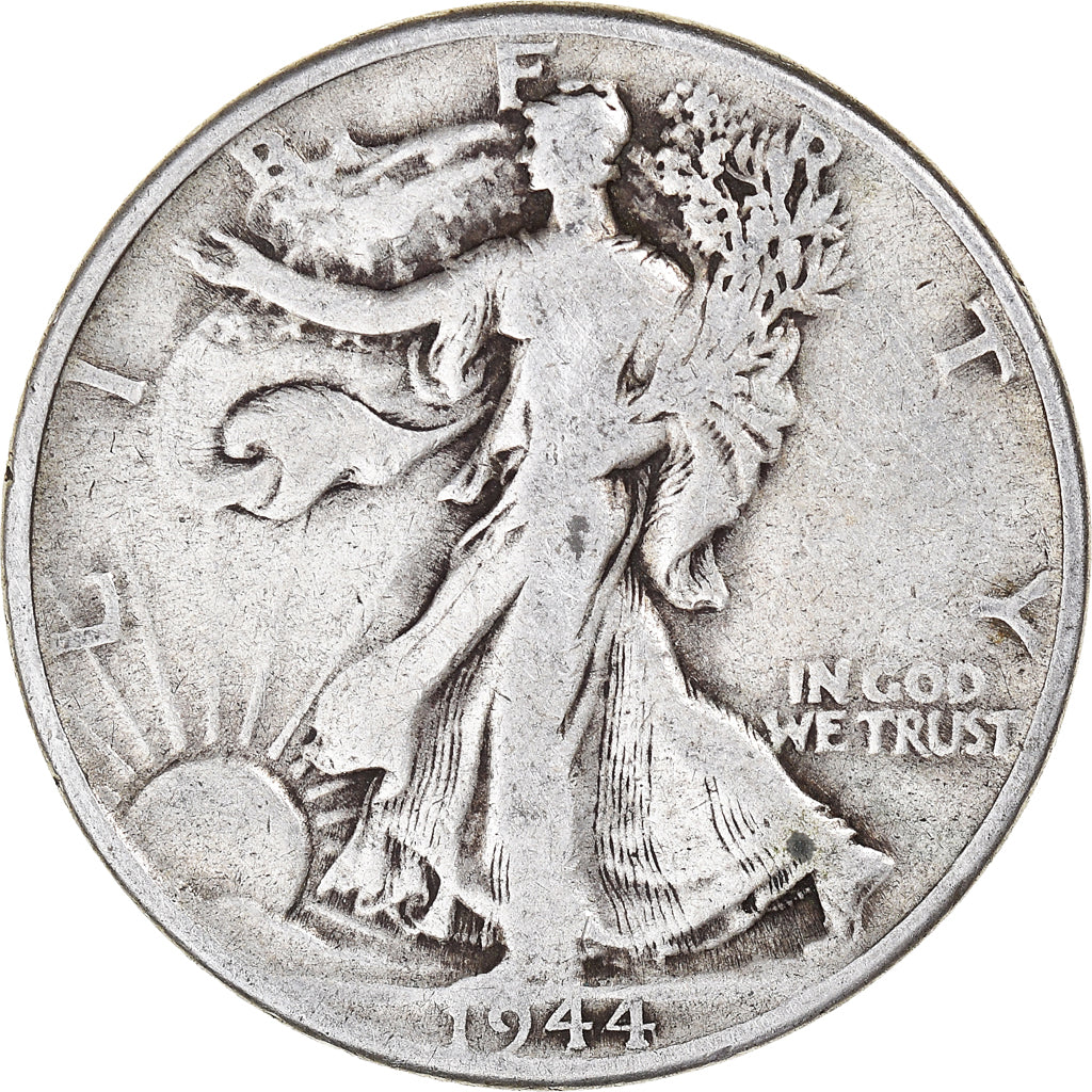 Münze, Vereinigte Staaten, Walking Liberty Half Dollar, Half Dollar, 1944, U.S.