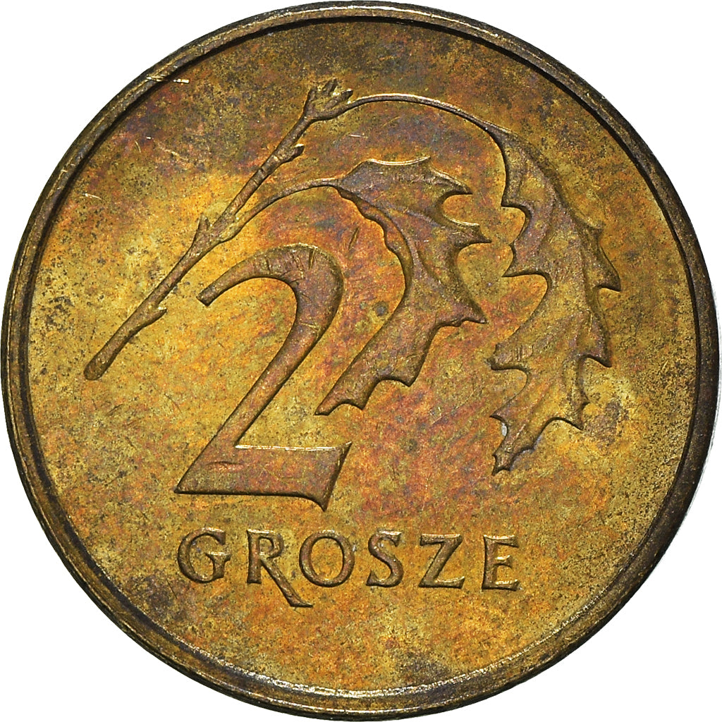 Moneta, Polonia, 2 Grosze, 2008