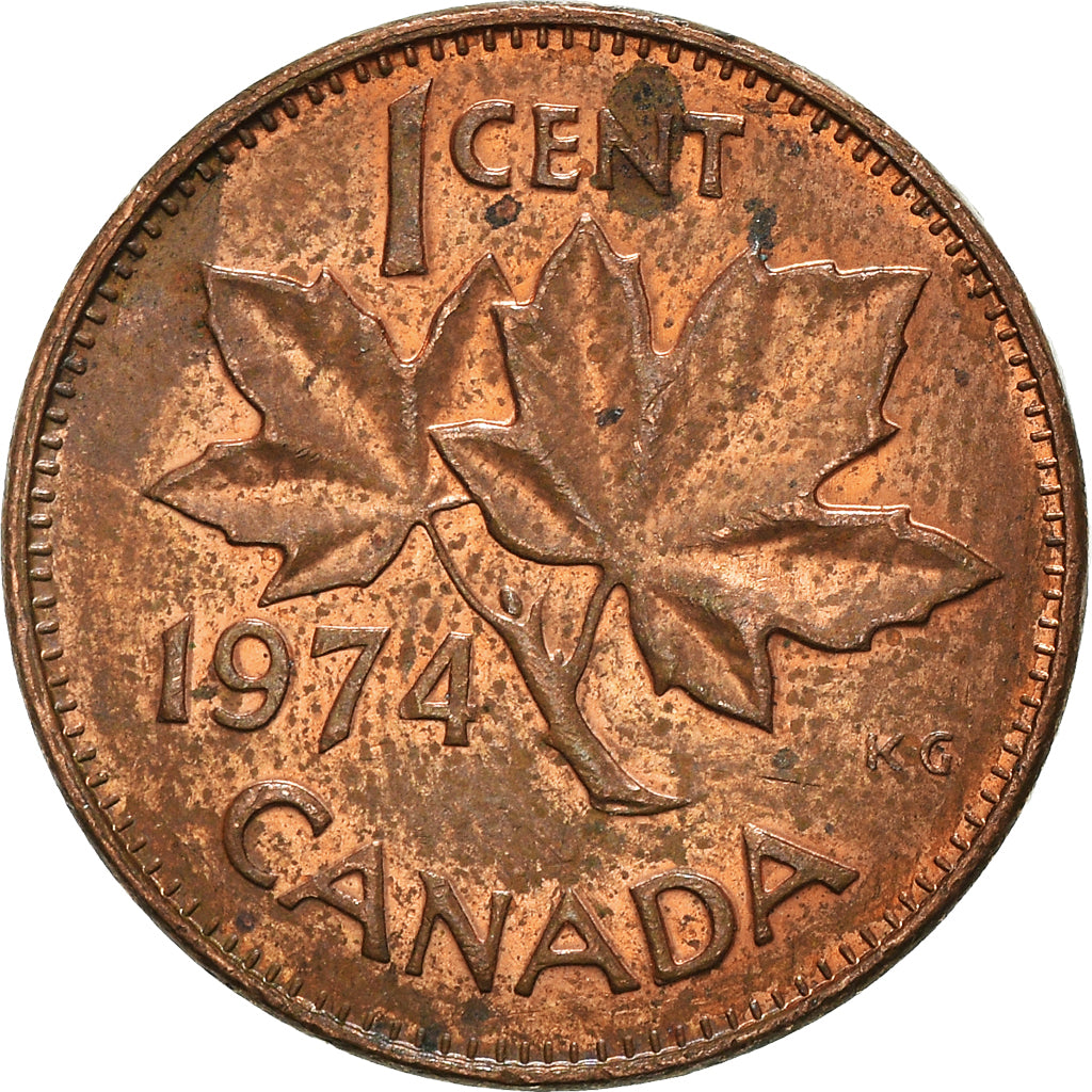 Moneta, Canada, Cent, 1974