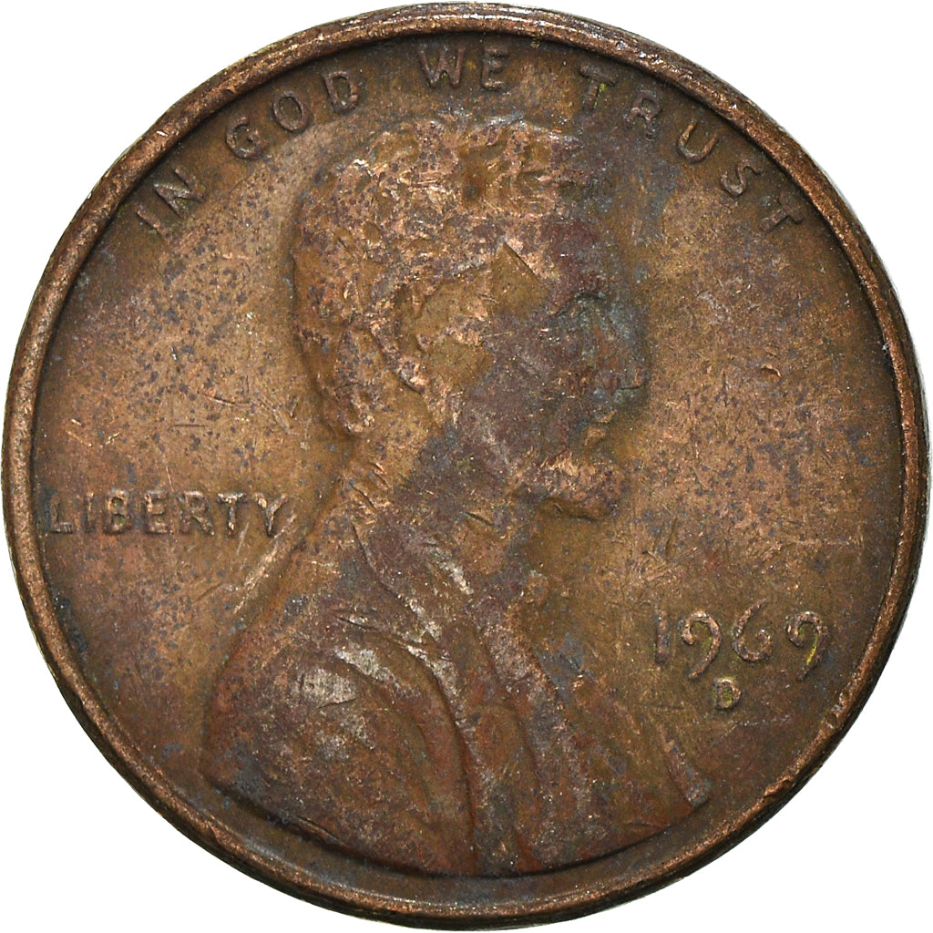 Münze, Vereinigte Staaten, Cent, 1969