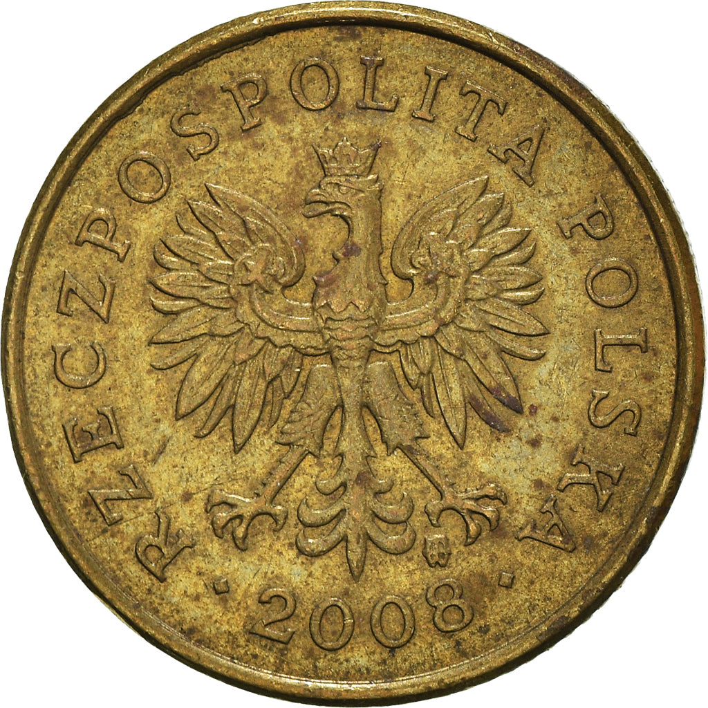 Moneta, Polonia, 5 Groszy, 2008