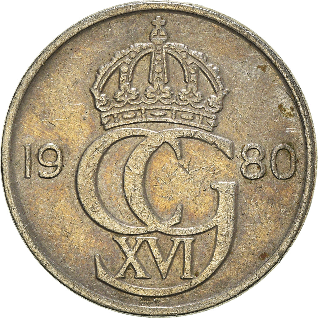 Münze, Schweden, 5 Öre, 1980