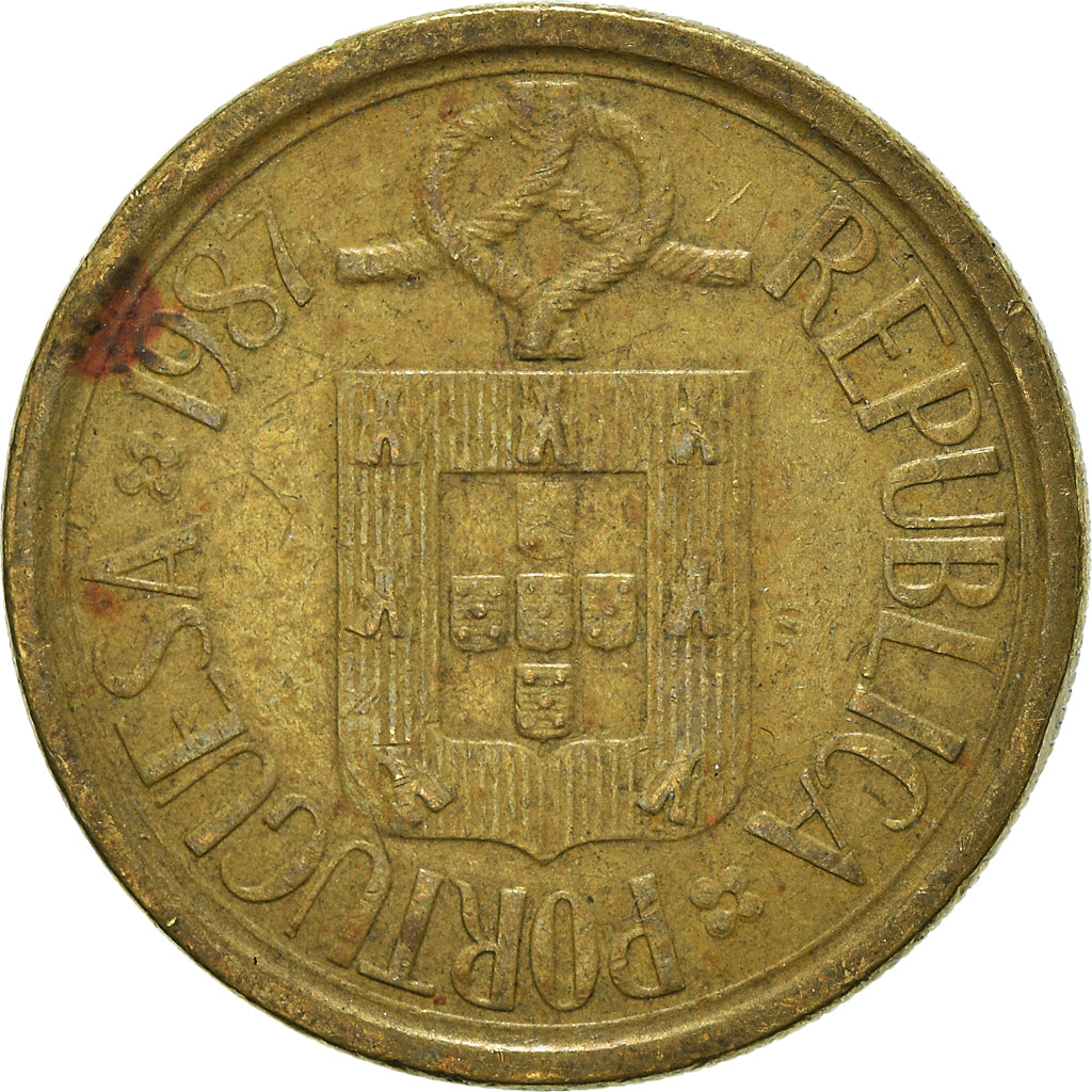 Moneta, Portogallo, 10 Escudos, 1987