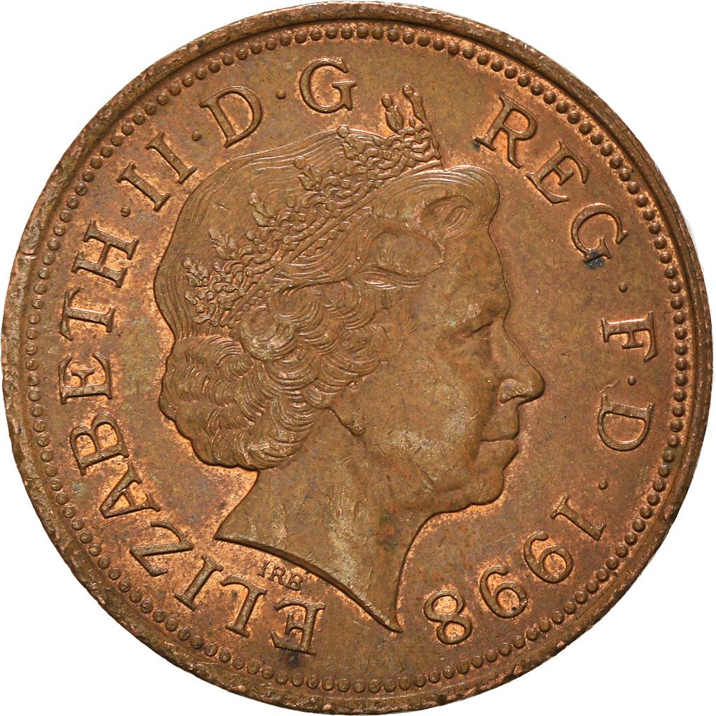 Moeda, Grã-Bretanha, 2 Pence, 1998