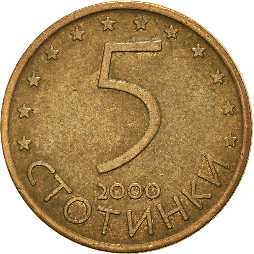 Munten, Bulgarije, 5 Stotinki, 2000