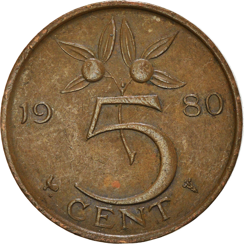 Moneta, Paesi Bassi, 5 Cents, 1980