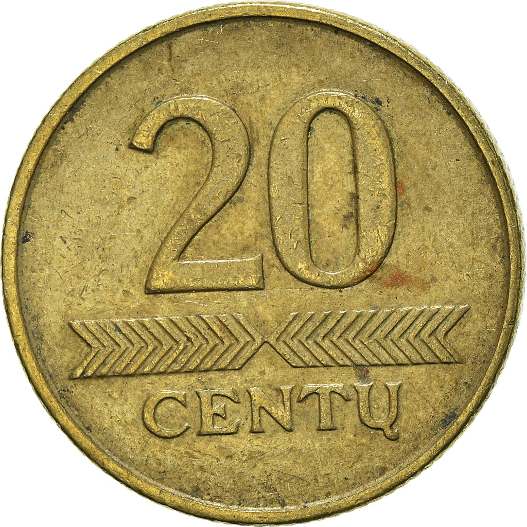 Monnaie, Lituanie, 20 Centu, 1997