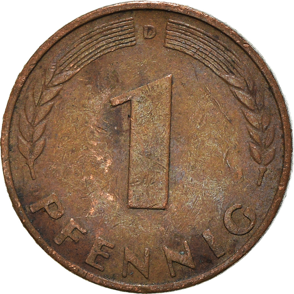 Moneda, ALEMANIA - REPÚBLICA FEDERAL, Pfennig, 1950