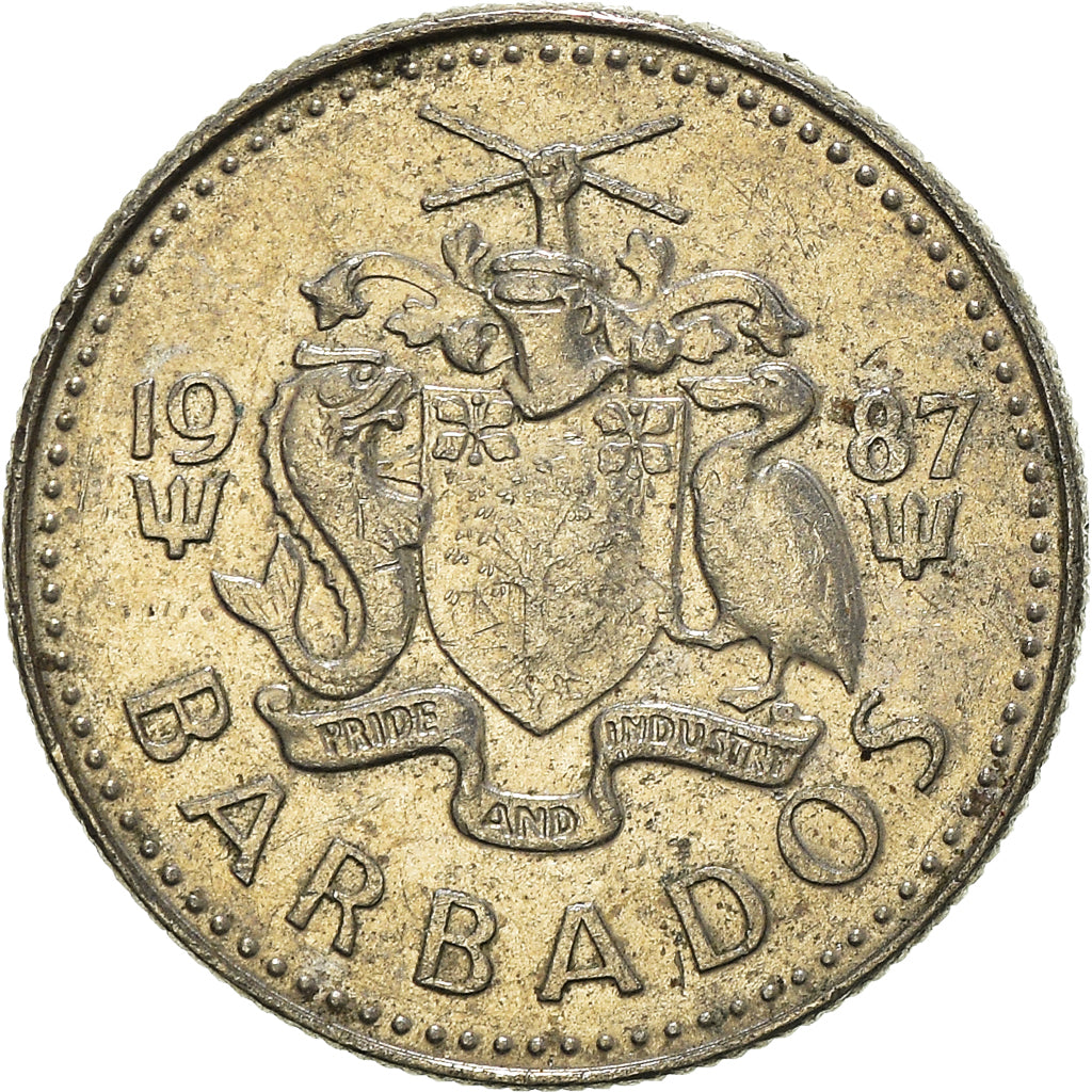 Munten, Barbados, 10 Cents, 1987