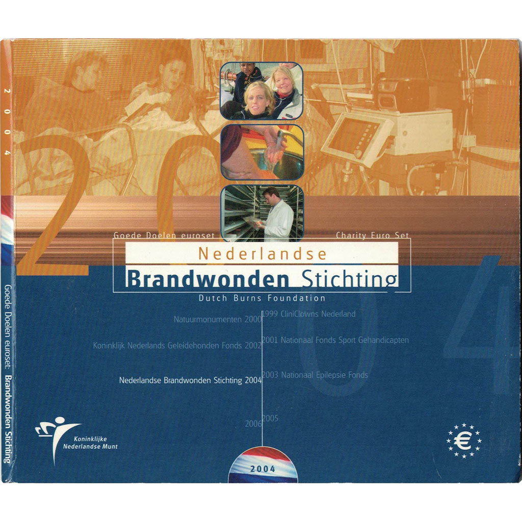 Netherlands, Euro Set of 8 coins, 2004